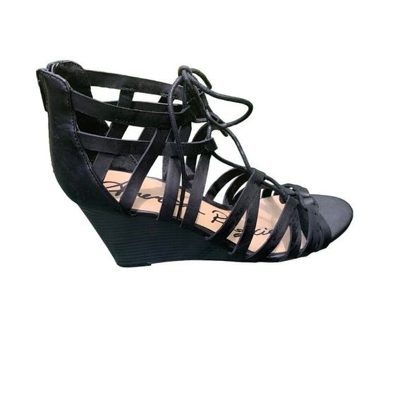 American Rag Kyle Lace Up Demi Wedge Sandals Size 10 - Picture 1 of 5